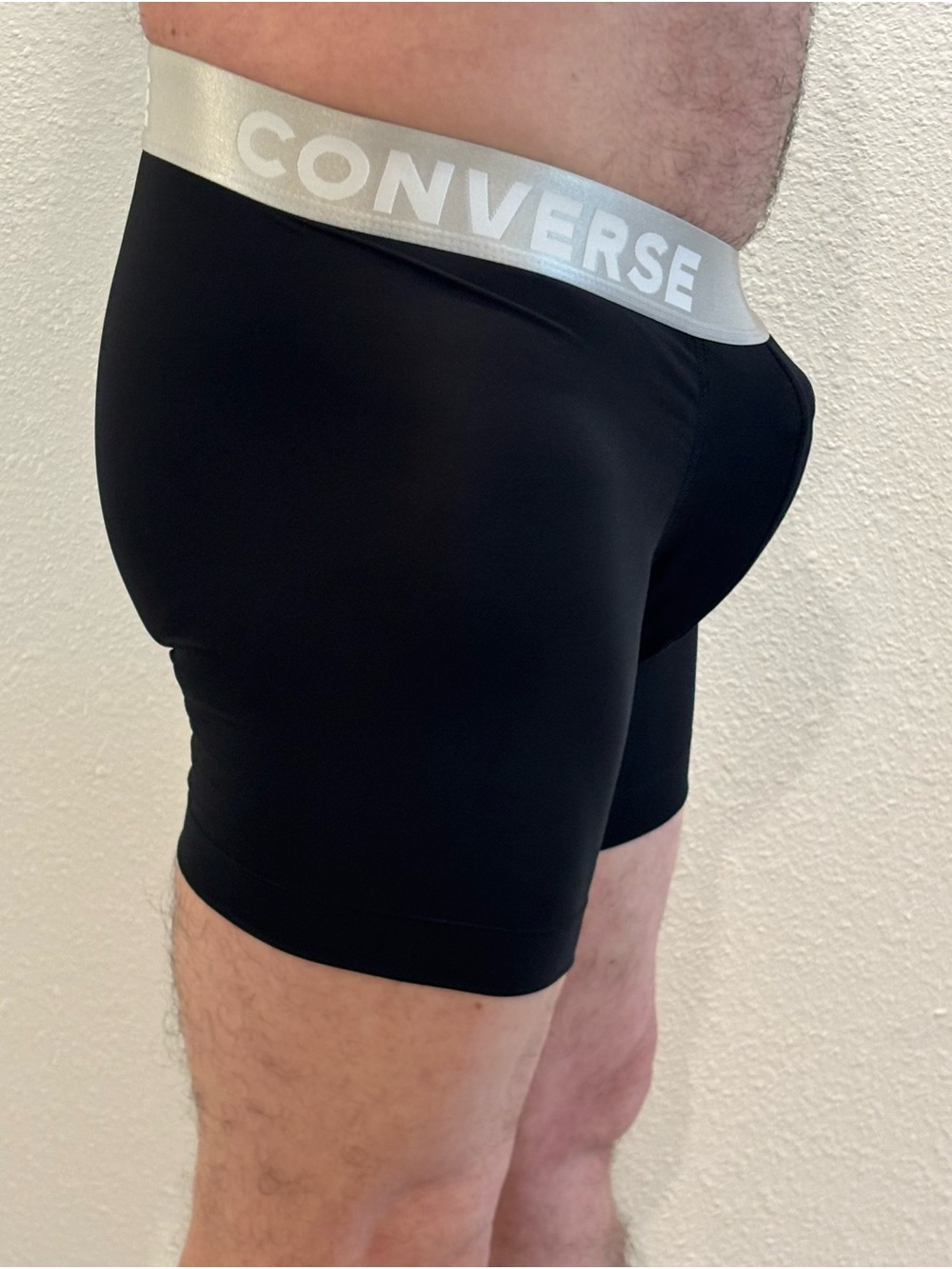Converse Black Boxer Briefs with Silver Waistband - Picture 2 of 6